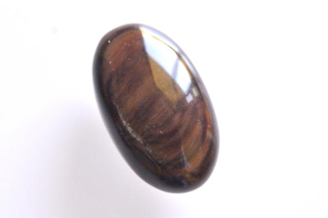 オブシディアン【1】ルース・カボション（19.5×11.5mm）