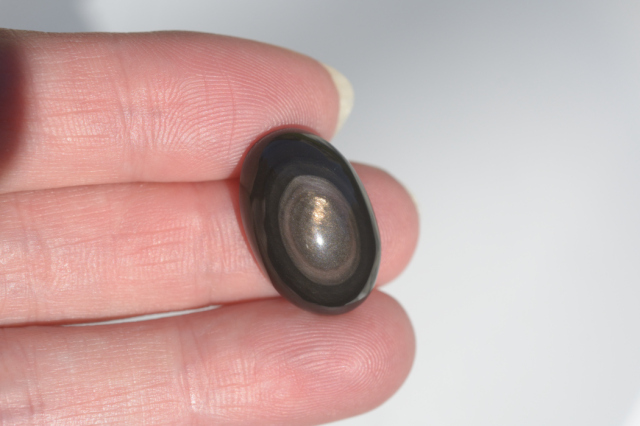 オブシディアン【3】ルース・カボション（20×13mm）