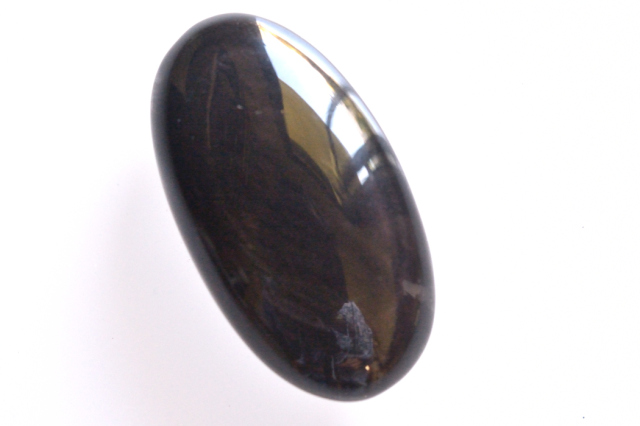 オブシディアン【5】ルース・カボション（32×17.5mm）