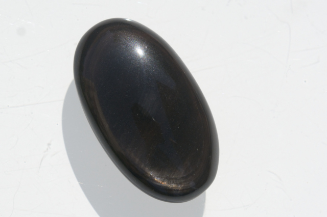 オブシディアン【6】ルース・カボション（33.5×19.5mm）