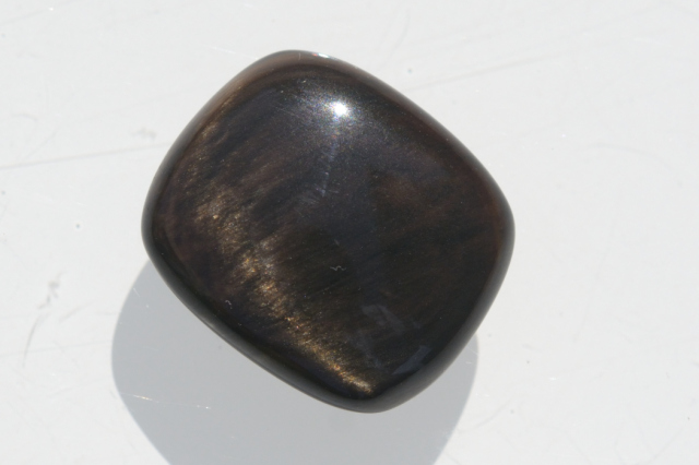 オブシディアン【7】ルース・カボション（20.5×17.5mm）