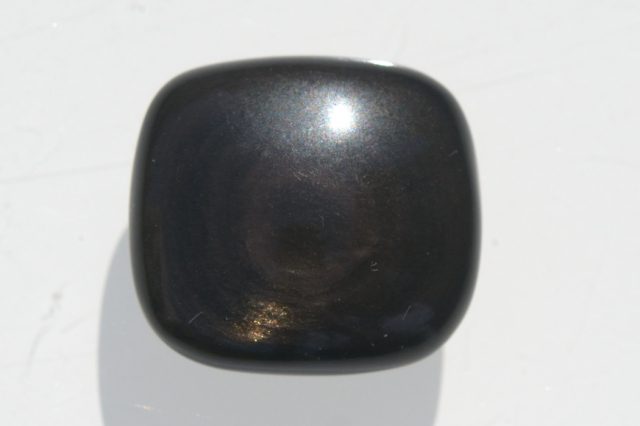 オブシディアン【8】ルース・カボション（20.5×18.5mm）