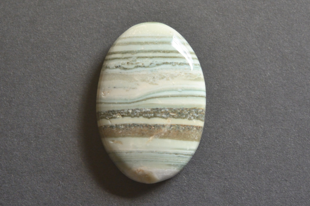 サターンカルセドニー【2】ルース・カボション（約28×19mm）