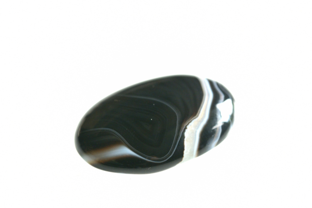 ストライプオニキス【4】ルース・カボション（30×19.5mm）