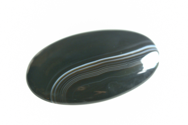 ストライプオニキス【8】ルース・カボション（41×28mm）