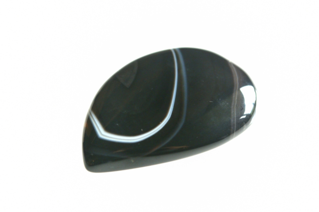 ストライプオニキス【11】ルース・カボション（35.5×24.5mm）