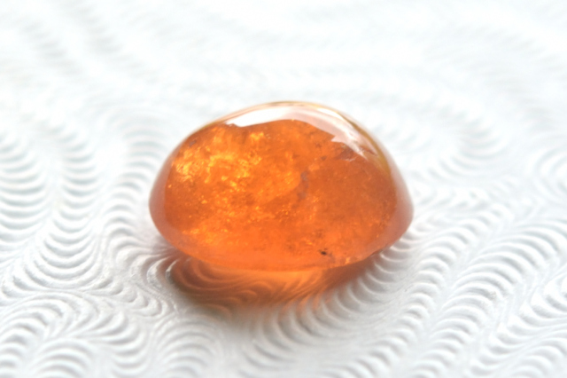 スぺサルティン（マンダリン）ガーネット【6】ルース・カボション（9.5×7.5mm）