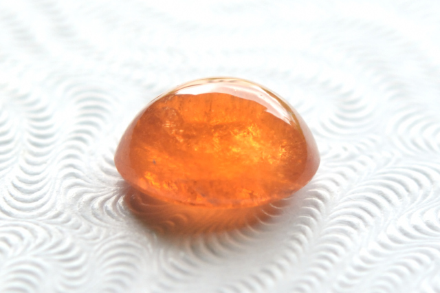 スぺサルティン（マンダリン）ガーネット【6】ルース・カボション（9.5×7.5mm）