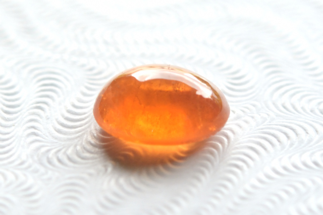 スぺサルティン（マンダリン）ガーネット【7】ルース・カボション（8.5×7.5mm）