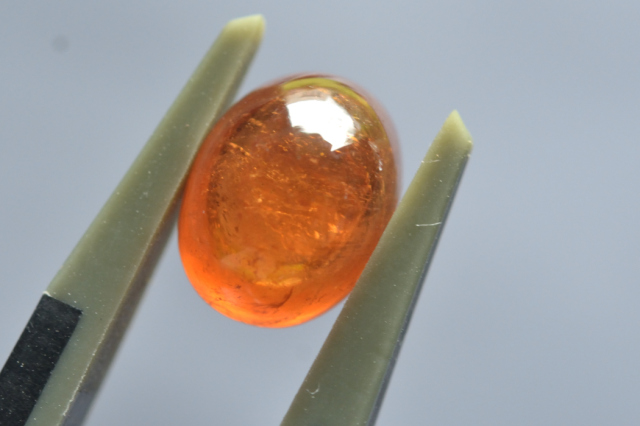 スぺサルティン（マンダリン）ガーネット【8】ルース・カボション（8.5×7mm）