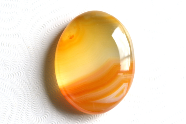 イエローアゲート【8】ルース・カボション　（30×23mm）