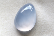 ブルーカルセドニー【19】ルース・カボション（21.5?15.5mm）