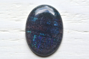 ブラックマトリックスオパール【9】ルース・カボション（33×24.5mm）