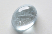 ブルートパーズ【56】天然石ルース・カボション・ローズカット（18.5×14mm）