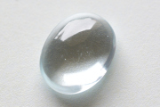 ブルートパーズ【58】天然石ルース・カボション・ローズカット（15×11.5mm）
