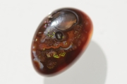 ファイヤーアゲート【8】天然石ルース・カボション（20×13.5mm）