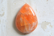 オレンジカルサイト【4】ルース・カボション（29.5×22mm）