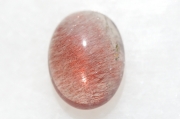 ゲーサイト&レピドクロサイトinクォーツ（ストロベリークォーツ）【11】天然石ルース・カボション（15×11.5mm）