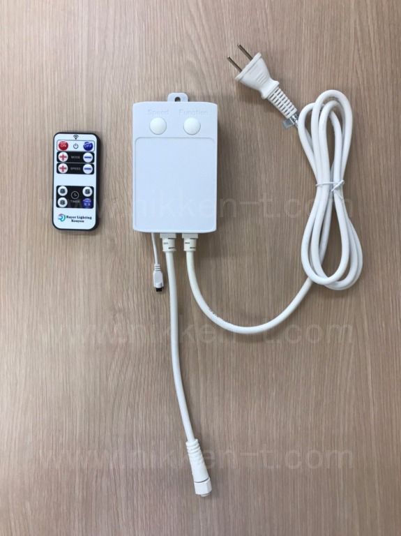 ２芯　点滅コントローラ　Ver2　Plus　ホワイトコード　リモコン・タイマー機能
