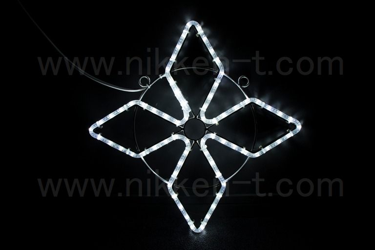 48cm×48cm　ＬＥＤ　SMALLスターフレーク　001　ホワイト