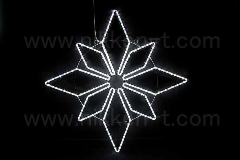 95cm×95cm　ＬＥＤ　BIGスターフレーク　001　ホワイト　送料別途要