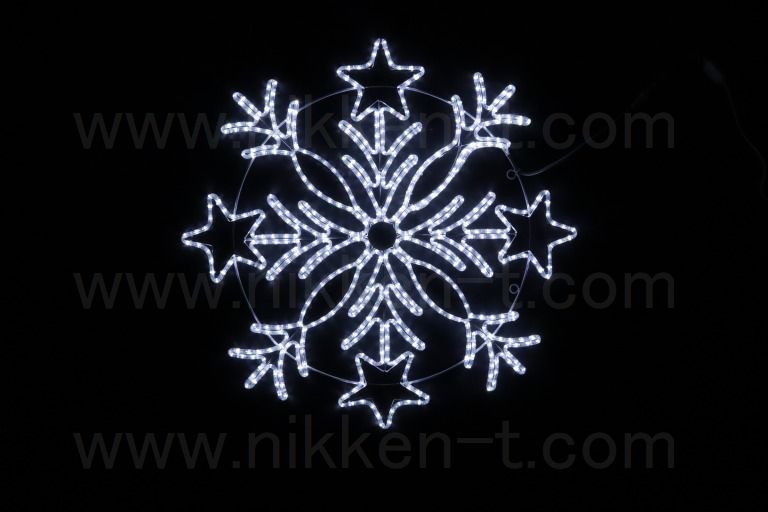 100cm×100cm　ＬＥＤ　BIGスターフレーク　002　ホワイト　送料別途要