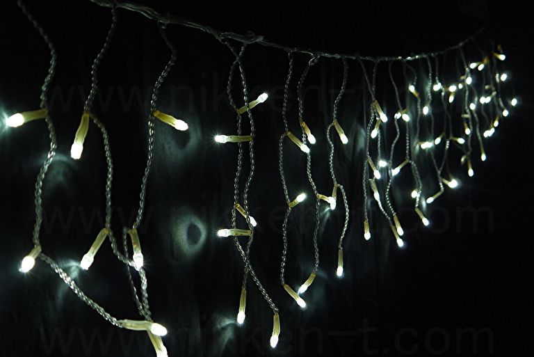 108球つららライト　Ver.2　ホワイト　パワーコード付　※在庫限り