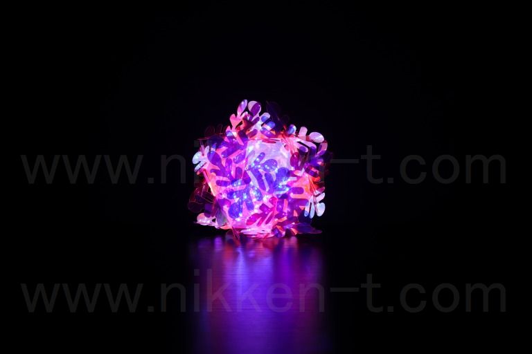 ※電源、接続備品別売り　ホログラム08　カラフィーボール　ピンク