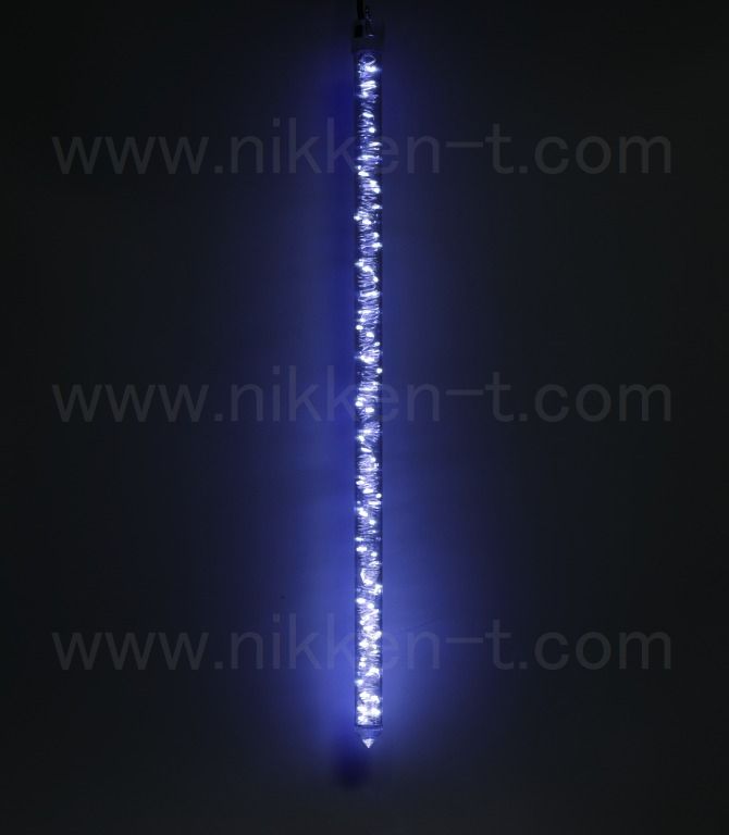 ※電源・5m10垂マルチコード別売り※　24Vラインジュエルライト ドレープ60 ホワイト×点滅球　1本