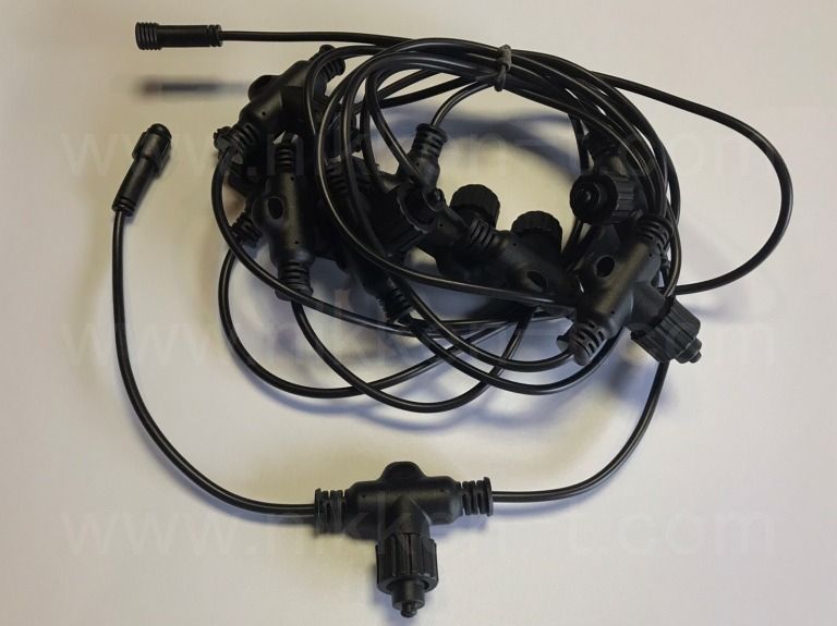 ※電源・電球別売り※　24V 5m10垂マルチコード　ブラックコード　