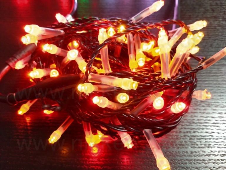 ※電源別売り　２芯ストリングライト　ブラックコード　RY2　オータムハーモニー