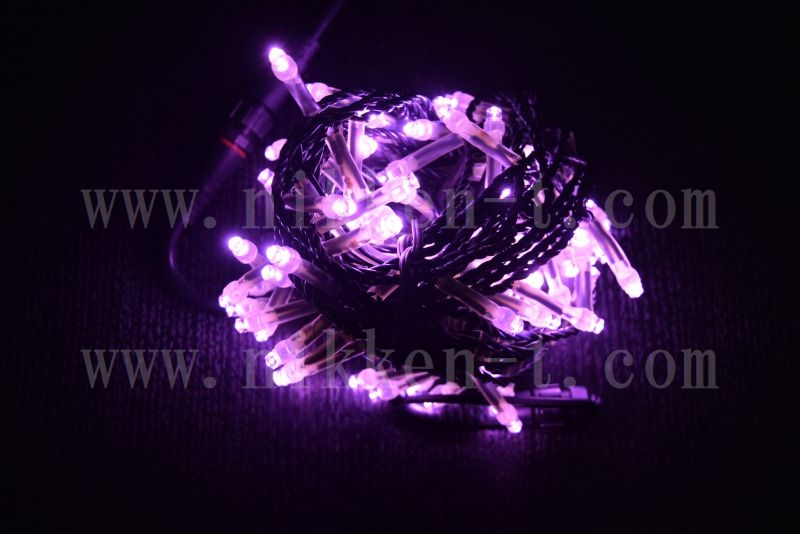 ※電源別売り　２芯ストリングライト　ブラックコード　　RY2　パステルピンク　クロスライセンスＬＥＤ仕様