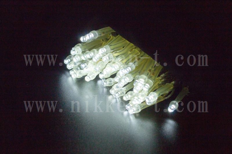 ※電源別売り　２芯ストリングライト　クリアコード　RY2　ホワイト　クロスライセンスＬＥＤ仕様