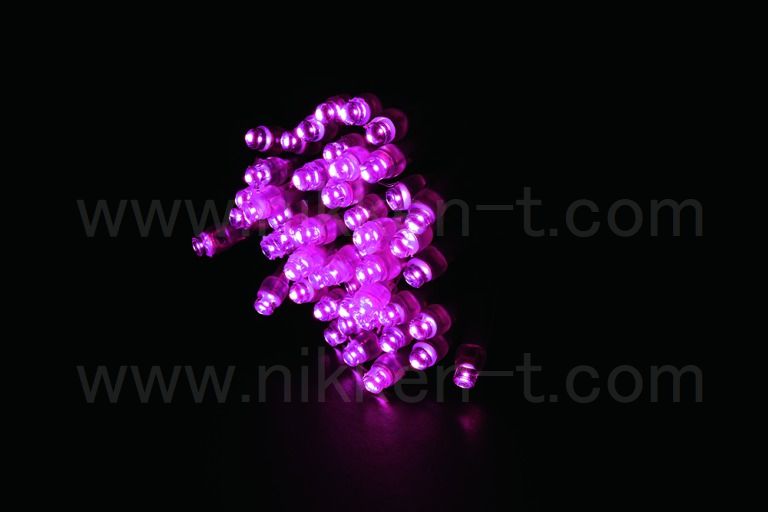 ※電源別売り　3芯ストリングライト　ブラックコード　RY2　ピンク　クロスライセンスＬＥＤ仕様