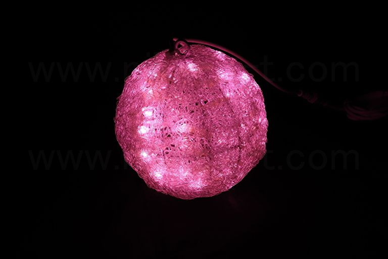 ※在庫限り特価品　クリスタルグロー・ボール　Ver.2　小　ピンク