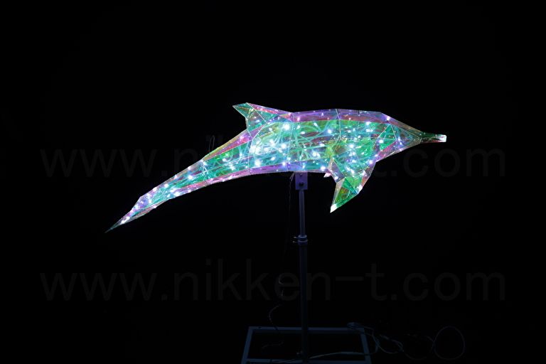 ホログラム19　ドルフィン　Ｗ115×Ｈ35×Ｄ35cm　送料別途要