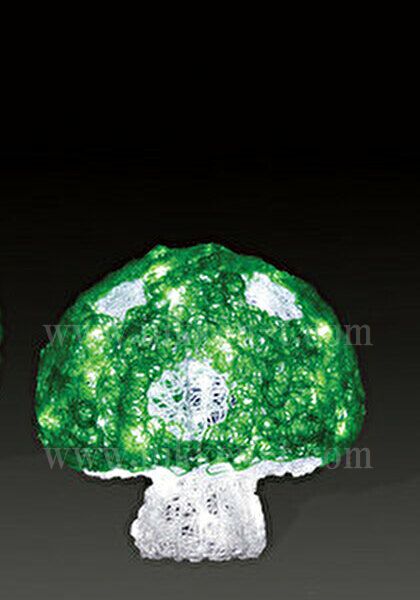 ＬＥＤクリスタルグロー　キノコ　グリーン（小）