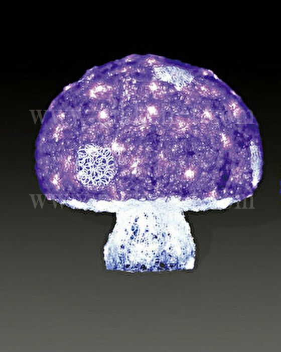 ＬＥＤクリスタルグロー　キノコ　パープル（大）　送料別途要