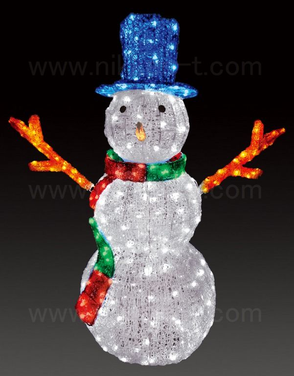 スノーマン 雪だるま イルミネーション モチーフライト 電飾 LED