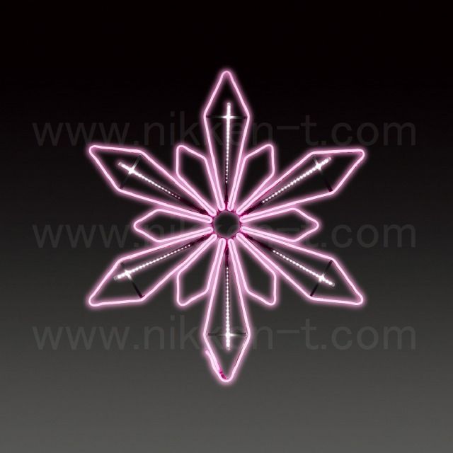 85cm×100cm　LEDフレキシ　フロークリスタル　ピンク　送料別途要