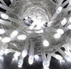 ※電源別売り　２芯集光＆拡散ストリングライト　クリアコード　RY2　ホワイト　クロスライセンスＬＥＤ仕様