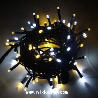 2芯ストリングライト　Ver.1　ブラックコード　シャンパン×ホワイト　※電源別売り　在庫限り