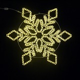 100cm×100cm　ＬＥＤ　ＢＩＧロープライトスノーフレーク　３型　シャンパンゴールド　送料別途要