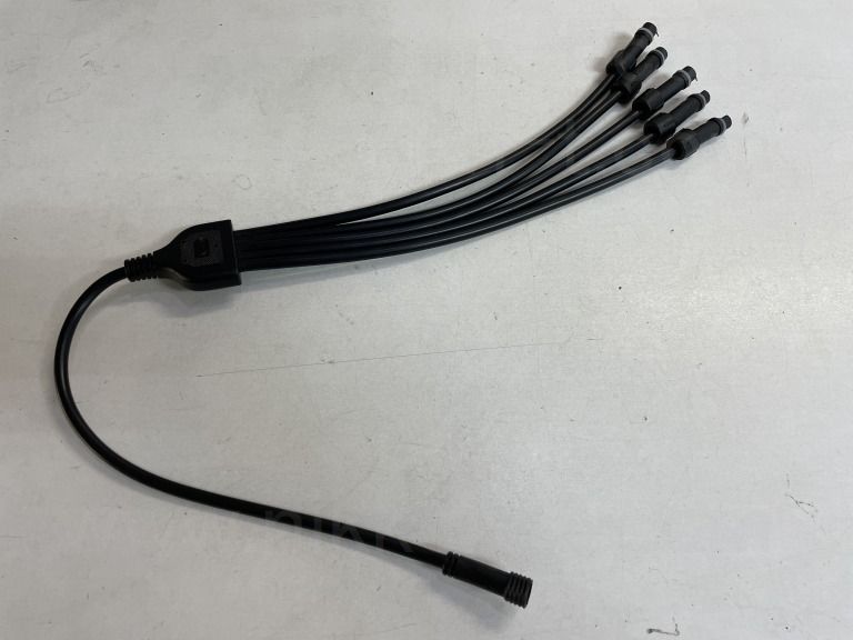 2芯5分割延長コード Ver.S ブラックコード　