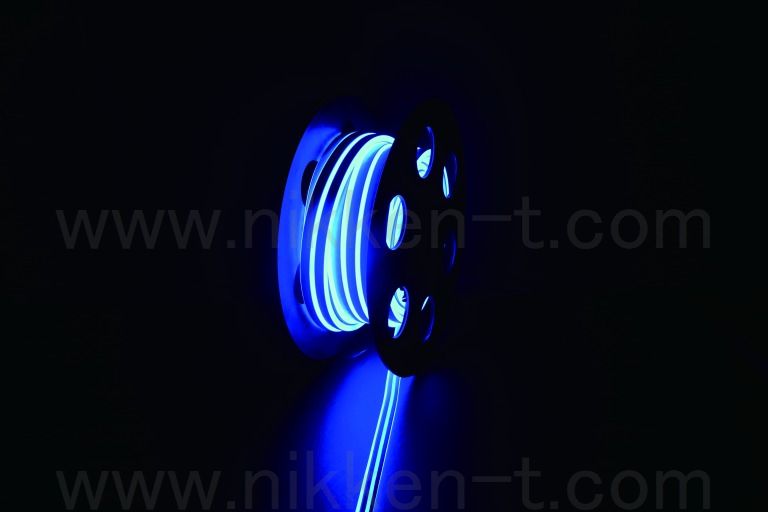 平型LEDネオンロープライト20ｍ　LED2,400球　パステルブルー RY2