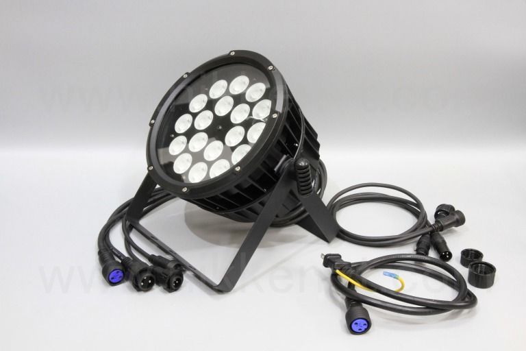 DMX対応 LED PARライト 150W RGBW(4in1) 18灯 照射角15°・25°・40° 購入時選択 ※電源コード付属