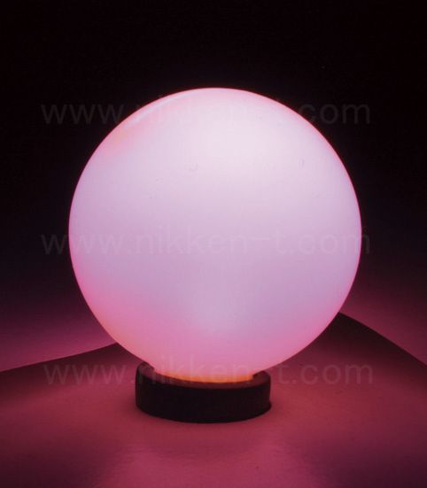 G40型LEDミニボール電球、E12ソケット用、ピンク、1球（ソケット付コード別売り）