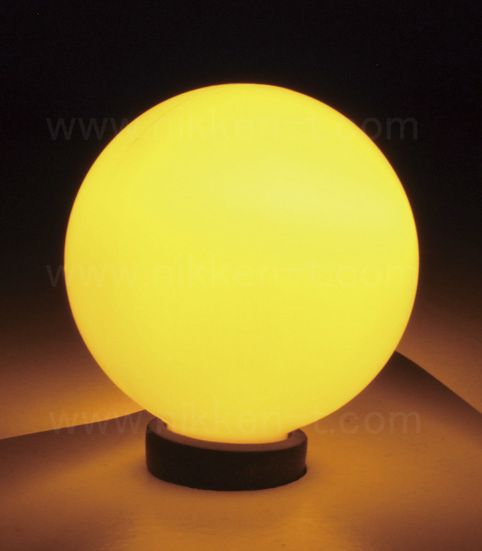 G40型LEDミニボール電球、E12ソケット用、黄色、1球（ソケット付コード別売り