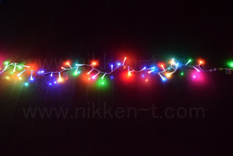 PLCタイプB RGBストリーム、基本セット、長さ約2.5m、60球、制御単位15球(4アドレス12ch)、シルバーコード、コントローラ・DC電源・エンドキャップ付