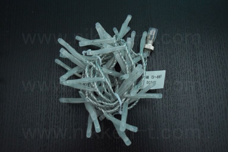 PLCタイプB RGBストリーム、連結用、長さ約2.5m、60球、制御単位15球(4アドレス12ch)、シルバーコード　※コントローラ・DC電源・エンドキャップ無し